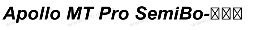 Apollo MT Pro SemiBo字体转换